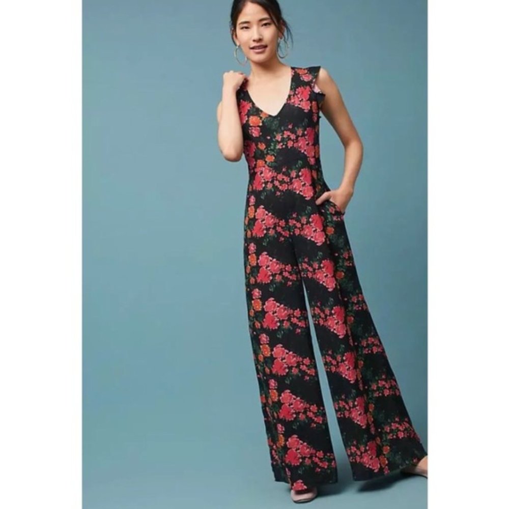 NWT ANTHROPOLOGIE Tracy Reese Laurette Jumpsuit - Picture 4 of 10